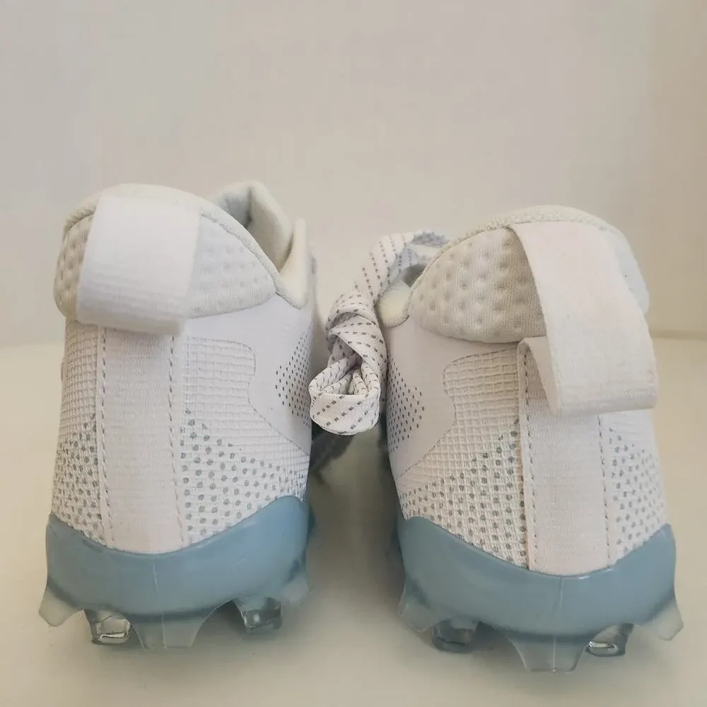 New Balance kids FreezeLX V4 Low Lacrosse Shoe, White, 4.5 Medium US